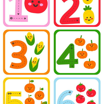 Números e frutas