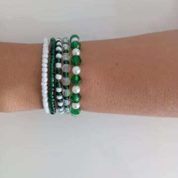 Kit com 5 pulseiras de oxóssi