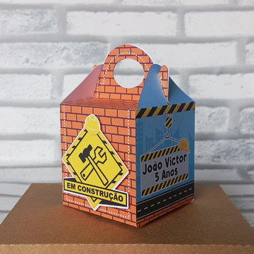 Caixa quadrada com alça construtor