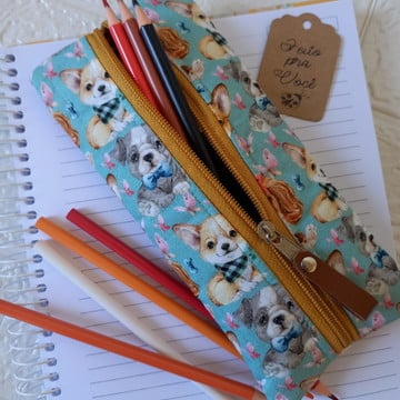 Estojo escolar com elástico/estojo com elástico para caderno