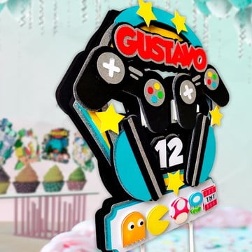 Topo de bolo video game
