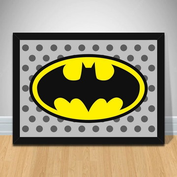 Quadro batman infantil 45x33cm - a955