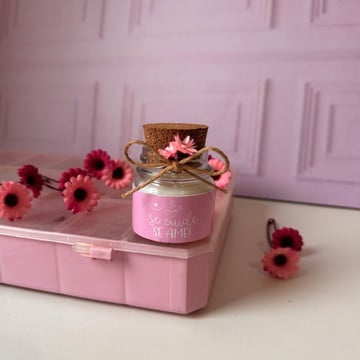 Mini velas aromáticas tampa rolha lembrancinha