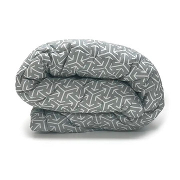 Colcha com elástico cubos e setas - casal