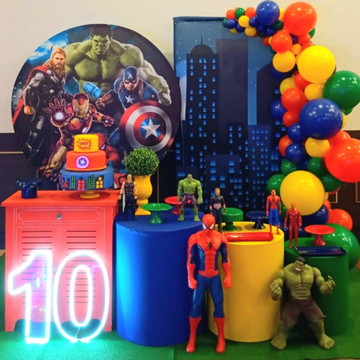 Aluguel de decoração vingadores luxo