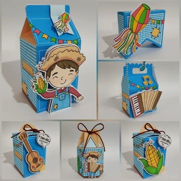 Kit festa papelaria personalizada festa junina 50 unidades
