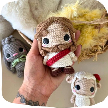 Pdf jesus, cordeiro é o coelho de páscoa amigurumi