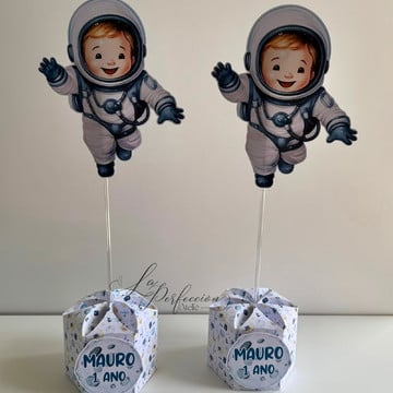 10 centros de mesa astronauta