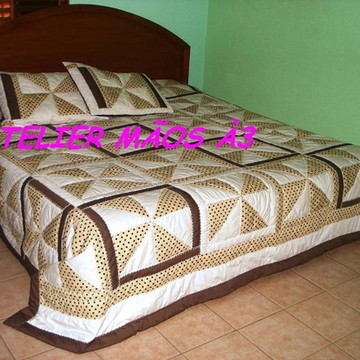 Colcha de catavento em patchwork