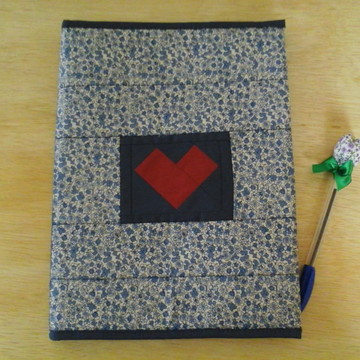 Capa de caderno azul