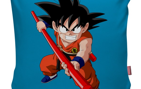 Kit 04 Capa De Almofada Desenho Goku Dragon Ball