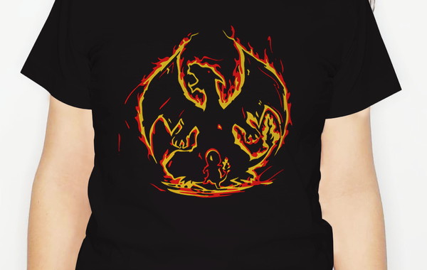camisa charizard