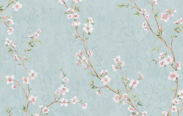 Papel de Parede Desenho Flores Floral ADcorista 18941BD