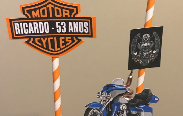 TOPPER DE BOLO MOTO  Elo7 Produtos Especiais