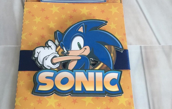 Convite - Sonic Elo7 Produtos Especiais