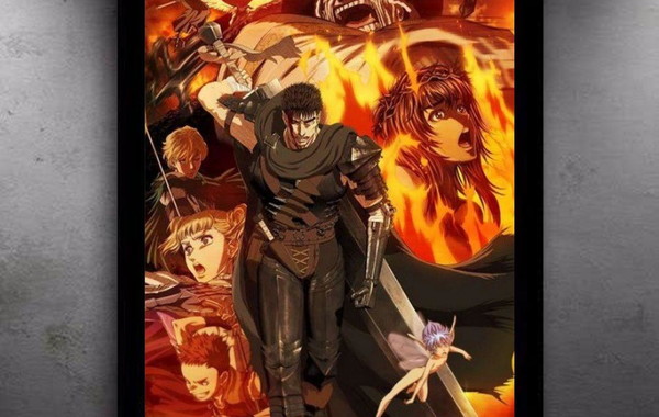 Quadro Decorativo A4 Anime Berserk