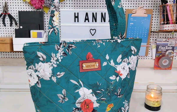 shopping bolsa flowers