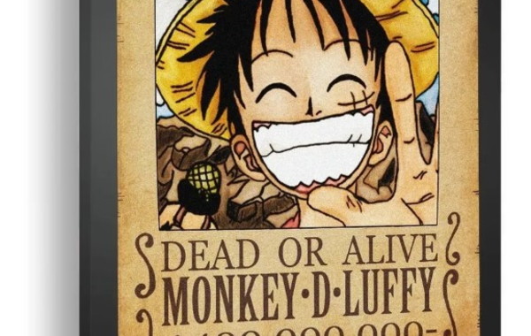 Quadro Poster C.moldura One Piece O Grande Pirata Do Ouro A3