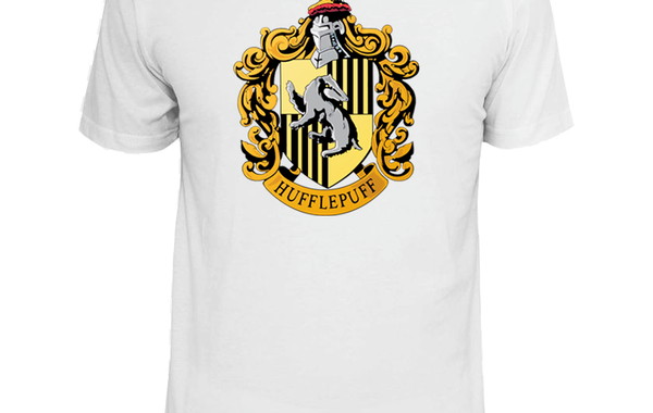 Camiseta Harry Potter Lettering Lufa-Lufa - Amarelo em Promoção na