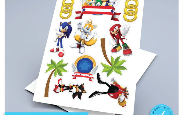 Topo de Bolo Sonic the Hedgehog para Imprimir  Bolo de aniversário sonic,  Festas de aniversário do sonic, Aniversário do sonic