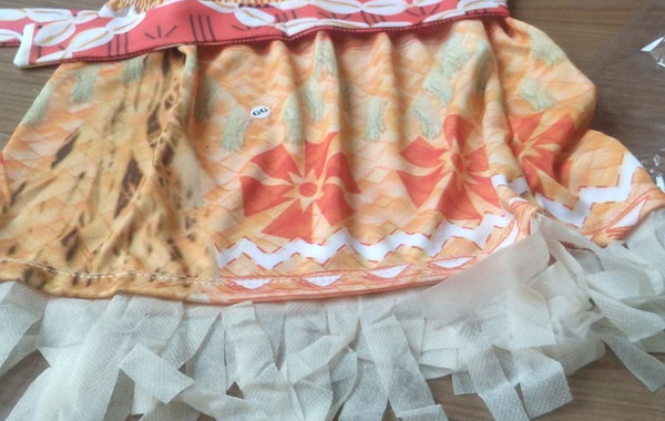 Roupa fantasia para crianças moana serve De 2 a 8 anos.