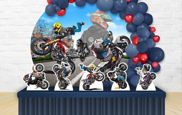 Aniversário moto do grau  Compre Produtos Personalizados no Elo7