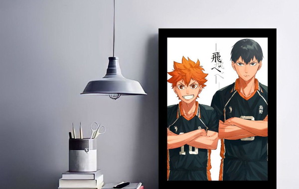 Placa Decorativa Anime Haikyuu Shoyo Hinata e Kageyama no Shoptime