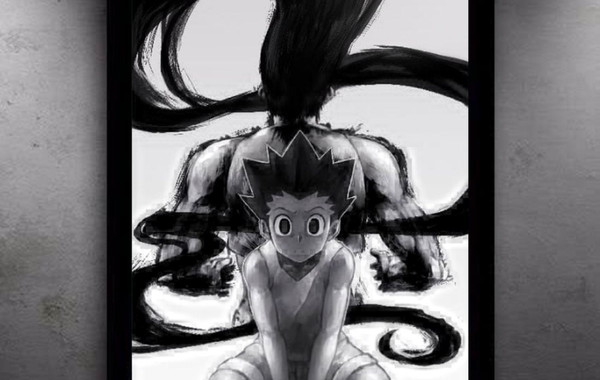 Quadro Hunter X Hunter Anime Gon Killua Pôster C/ Moldura A3