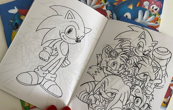 Livrinho de Colorir do Super Sonic 10 Unidades