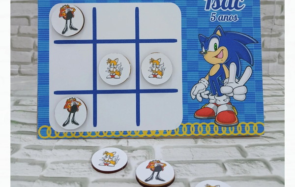 Jogo de tabuleiro sonic  Compre Produtos Personalizados no Elo7