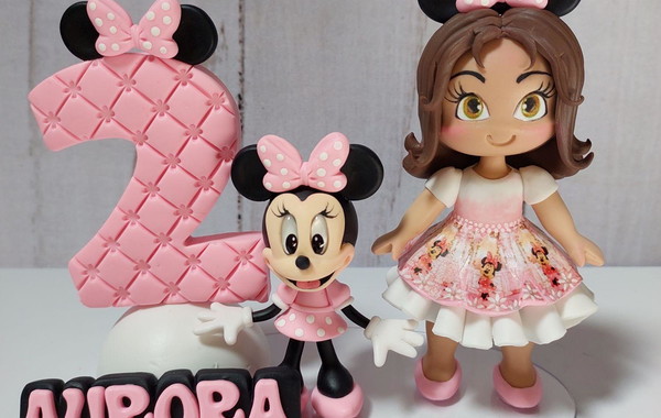 Topo de Bolo da Minnie  Elo7 Produtos Especiais