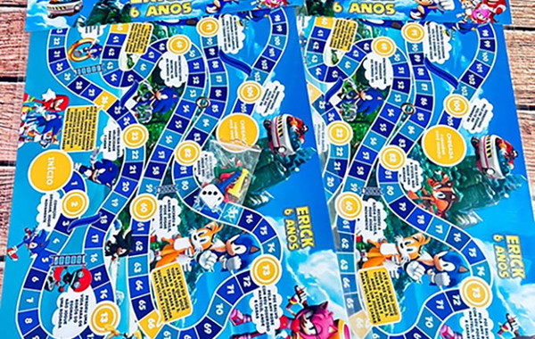 Jogo de tabuleiro sonic  Compre Produtos Personalizados no Elo7