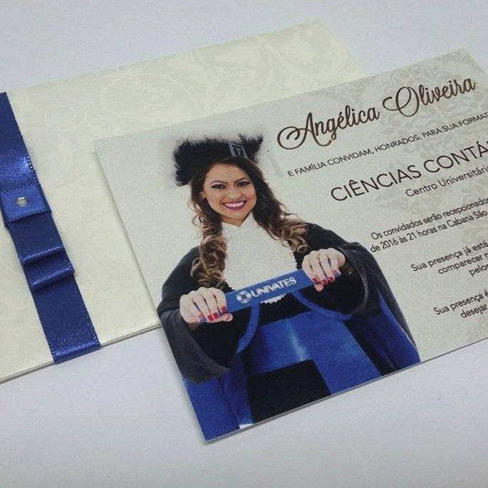 Imagem 3 - Convite Formatura com Fita Cetim