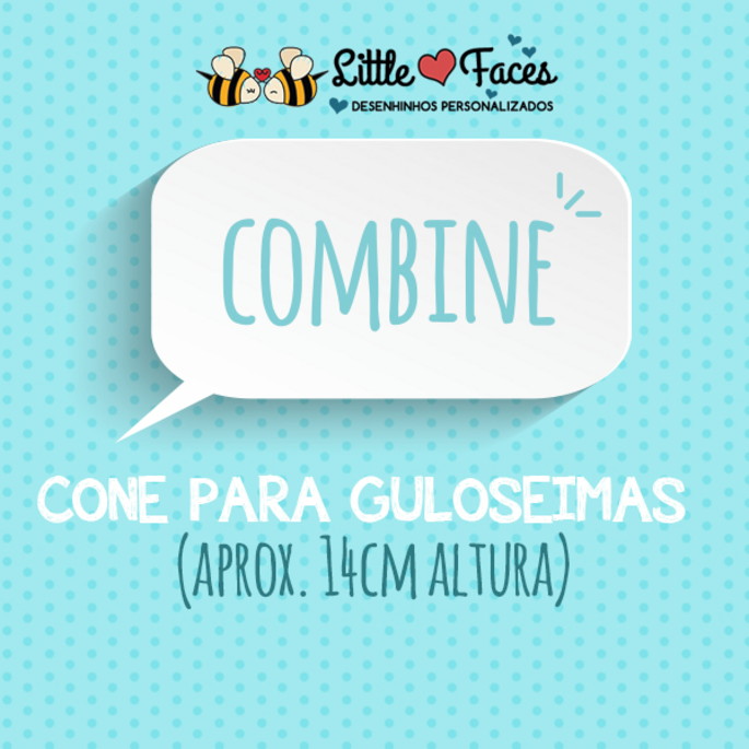 Imagem 1 - Cone Guloseimas Combinando c/ Convite