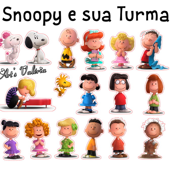 Imagem 1 - Apliques Snoopy e Charlie Brown o Filme