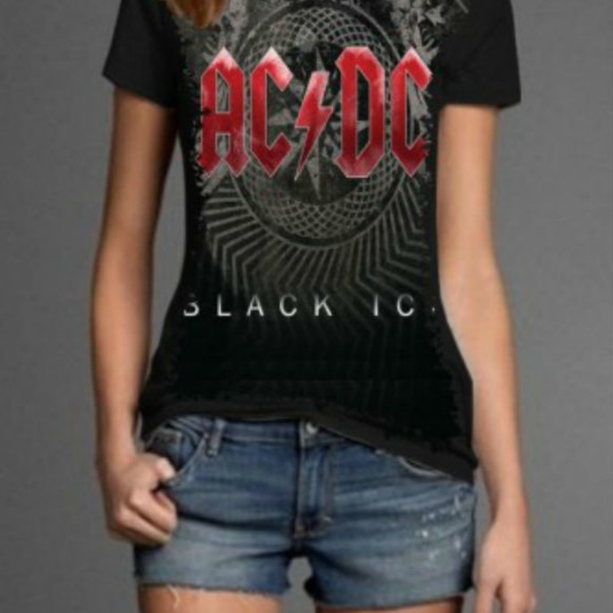 Imagem 1 - Camiseta AC/DC Feminina Personalizada