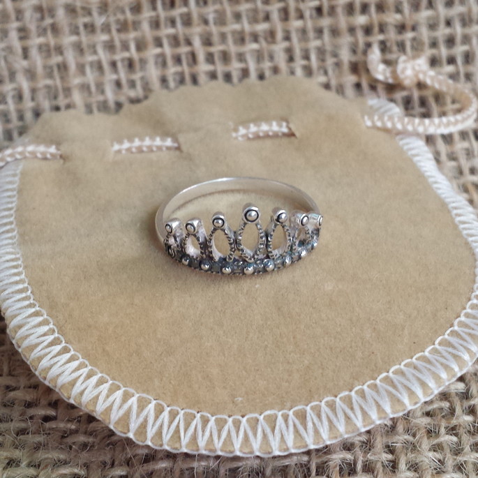 Imagem 2 - anel princesa2 (prata925)