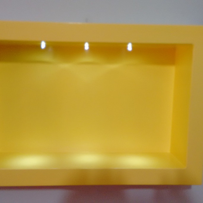 Imagem 1 - NICHO RETANGULAR P AMARELO COM LED