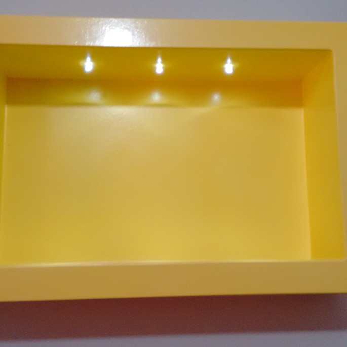 Imagem 3 - NICHO RETANGULAR P AMARELO COM LED