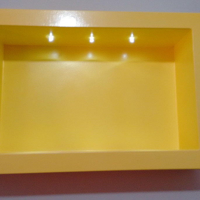 Imagem 3 - NICHO RETANGULAR P AMARELO COM LED