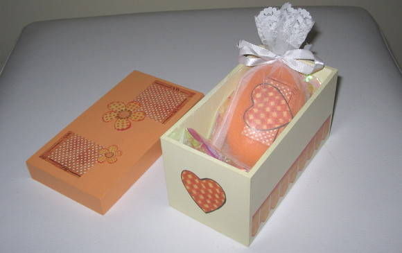 Imagem 1 - Caixa Patchwork laranja