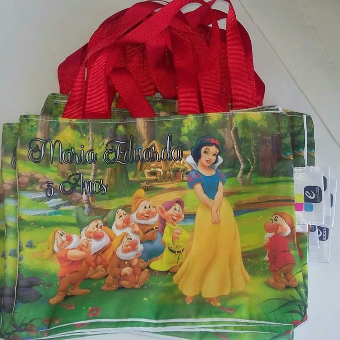 Imagem 2 - Ecobag Branca de Neve 20x15cm