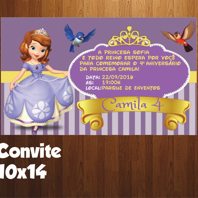 Imagem 2 - Convite Princesa Sofia