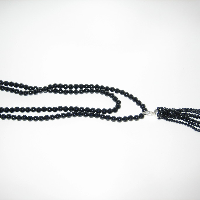 Imagem 1 - Colar em Ônix com Tassel Onix