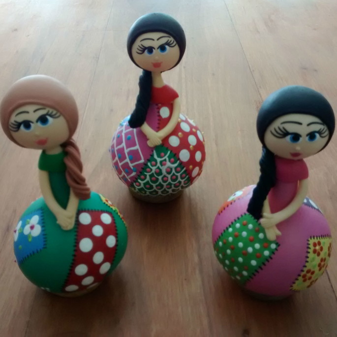 Imagem 1 - Boneca Patchwork de Cabaça