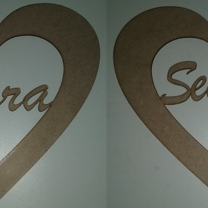 Imagem 1 - KIt 2 Placas para casamento em MDF cru