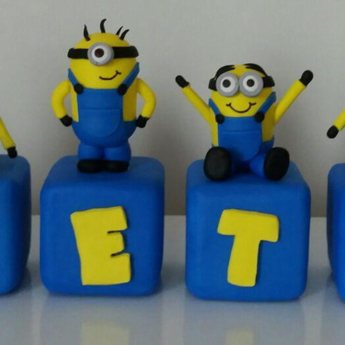 Imagem 1 - Cubos Com Nome - Minions