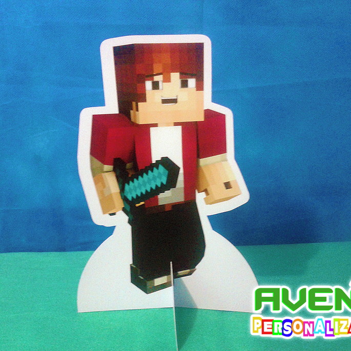 Imagem 5 - Display de Mesa Minecraft (kit com 05 Display)