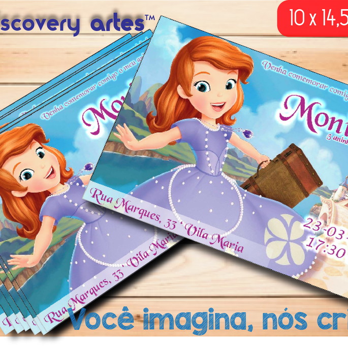 Imagem 1 - Convite Princesa Sofia