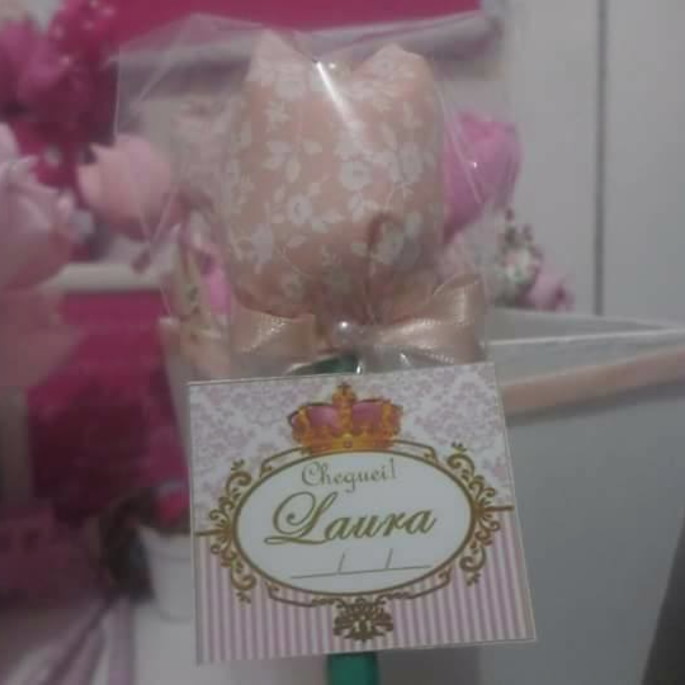 Imagem 1 - Tulipa com Tag e Saquinho